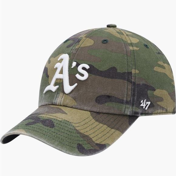 Men’s ‘47 Camo Oakland Athletics Team Cleanup Hat - Picture 2 of 8